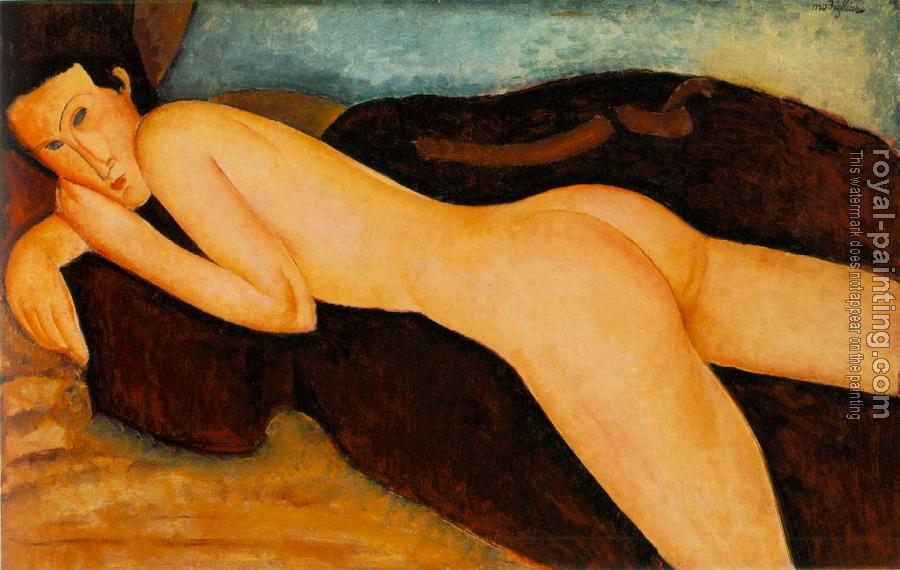 Amedeo Modigliani : Nu couche de dos (Reclining Nude from the Back)